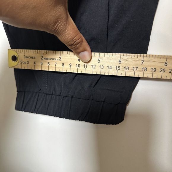 Vina Performance Pants Women's Size L Large Black Nylon Stretch Cinch Ankle - Picture 7 of 10